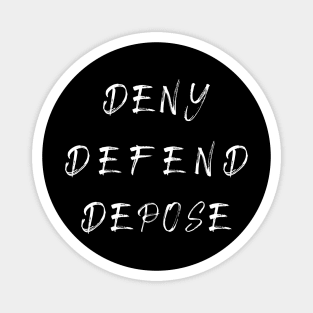 Liugi Mangione - Deny Defend Depose Magnet